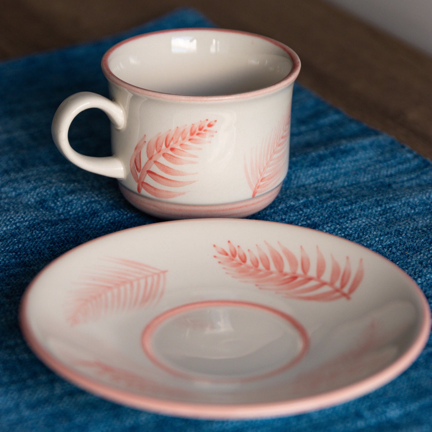 SET POCILLO + PLATO PALMERAS